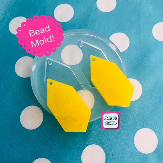 35mm Silicone Angular Dangle Earring Mold  - Earrings Resin Crafter Mould EM456