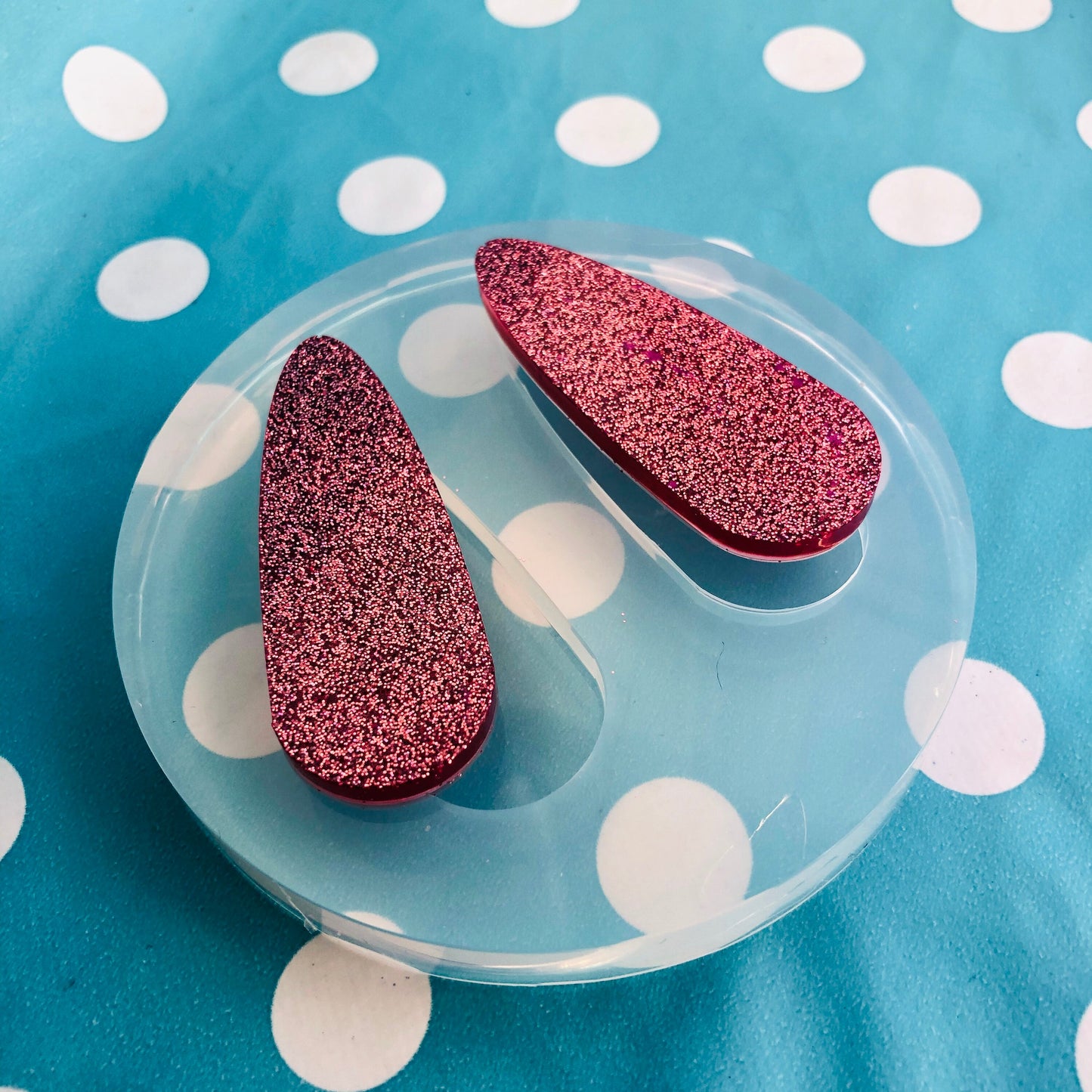 60mm Silicone Hair Clip Slide Barrette Mold  - Earrings Resin Crafter Mould GM96