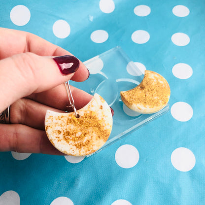 35mm Silicone Scallop Dangle Earring Mold  - Earrings Resin Crafter Mould EM453 ccc