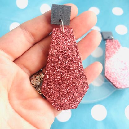 70mm  XL Silicone Anglar Dangle Earring Mold  - Earrings Resin Crafter Mould EM454 T