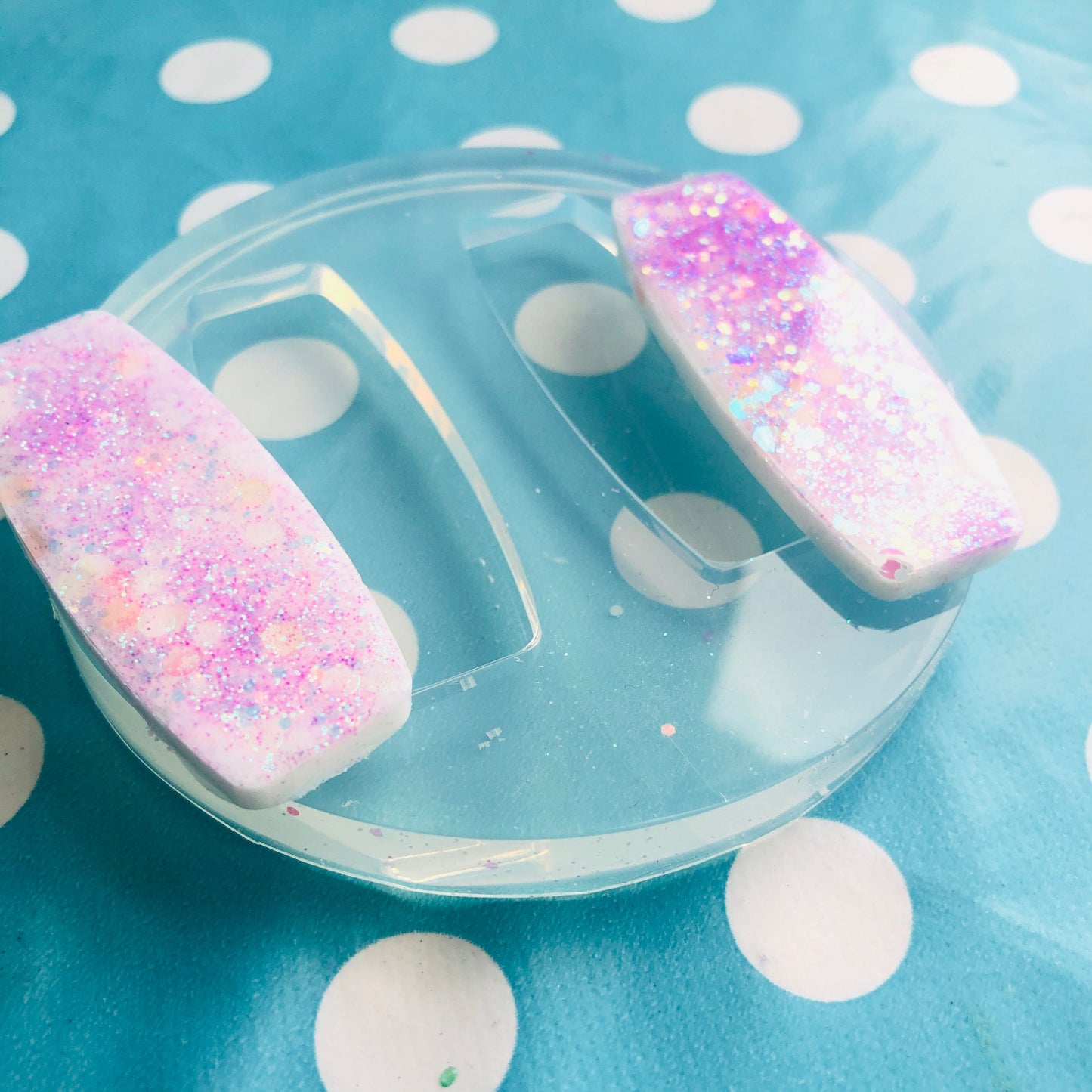 Clear Silicone Molds for Resin 60mm Silicone Hair Clip Slide Barrette Mold  - Earrings Resin Crafter Mould GM97