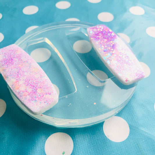 Clear Silicone Molds for Resin 60mm Silicone Hair Clip Slide Barrette Mold  - Earrings Resin Crafter Mould GM97