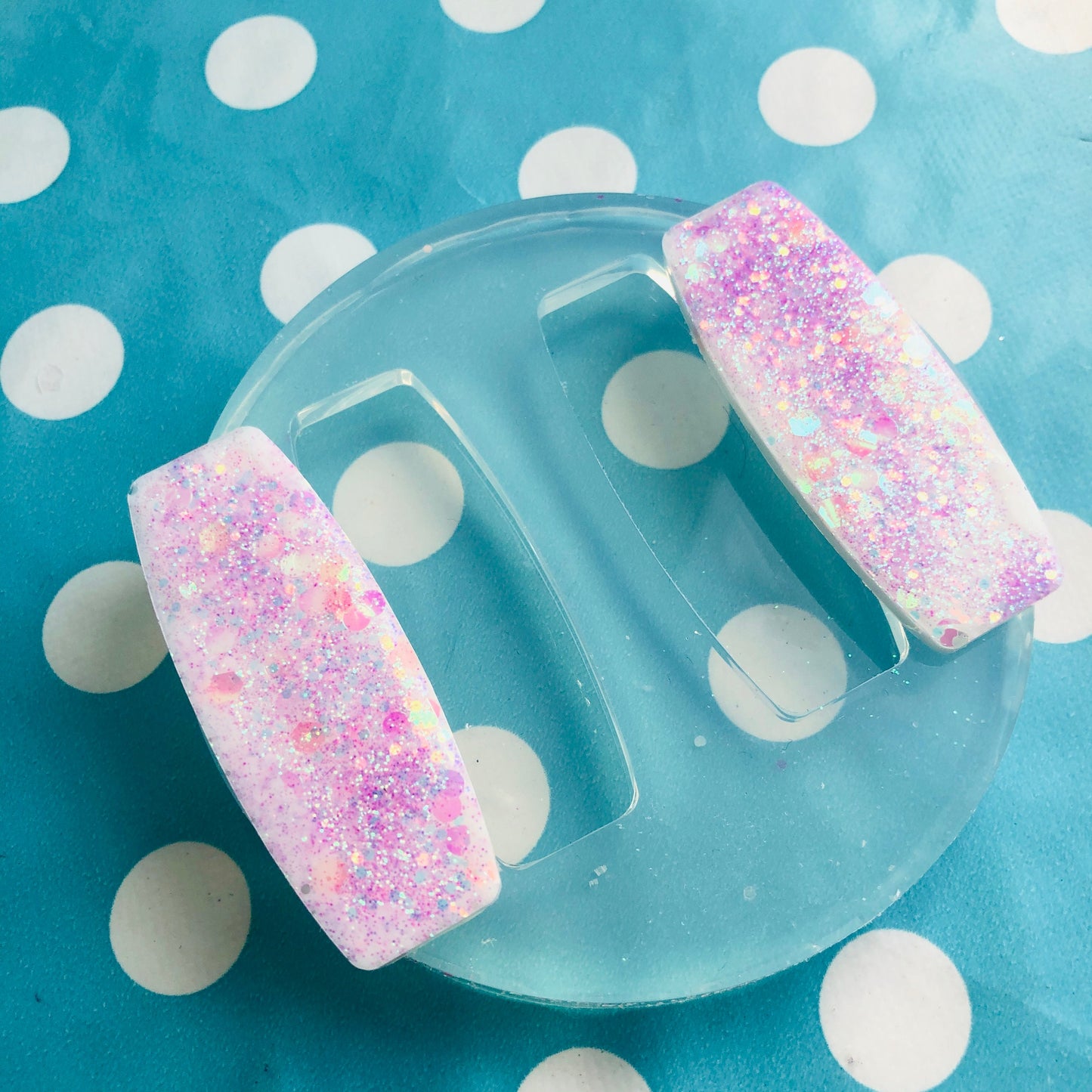 Clear Silicone Molds for Resin 60mm Silicone Hair Clip Slide Barrette Mold  - Earrings Resin Crafter Mould GM97