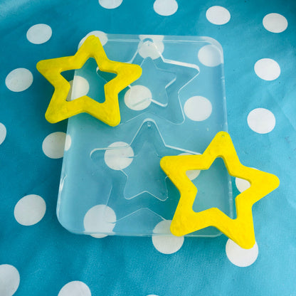 XL 60mm Silicone Cut Out Star Dangle Mold