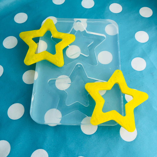 XL 60mm Silicone Cut Out Star Dangle Mold