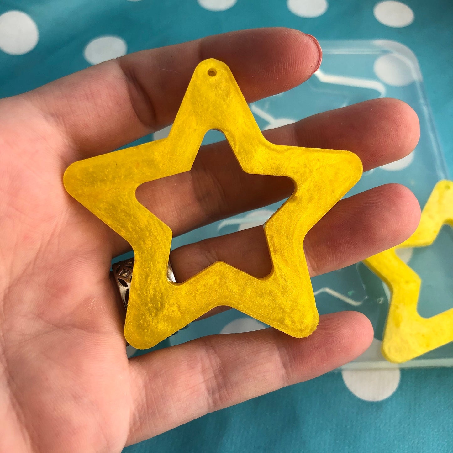XL 60mm Silicone Cut Out Star Dangle Mold