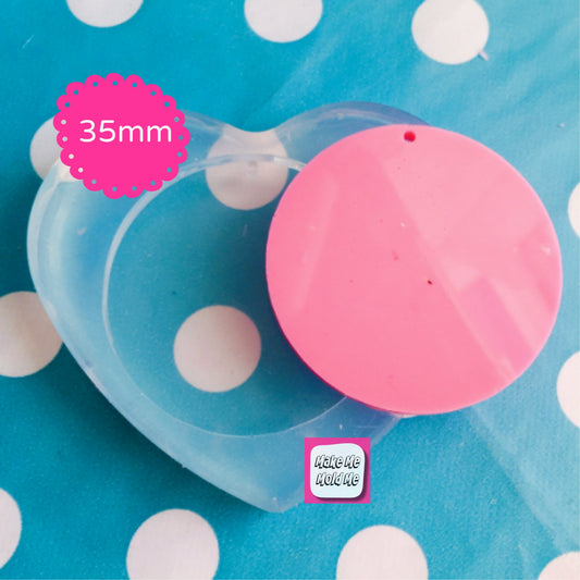35mm Silicone Flat Circle Disc Mold  - Resin Crafter PM21