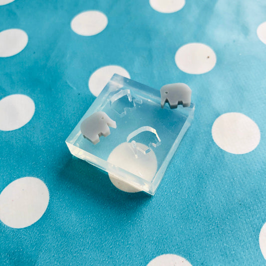 12mm Mini Elephant Earring Mold