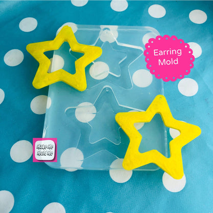 XL 60mm Silicone Cut Out Star Dangle Mold