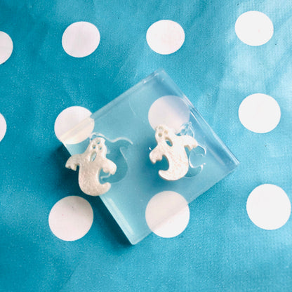 Clear silicone molds for resin 25mm Ghost Earrings EM490