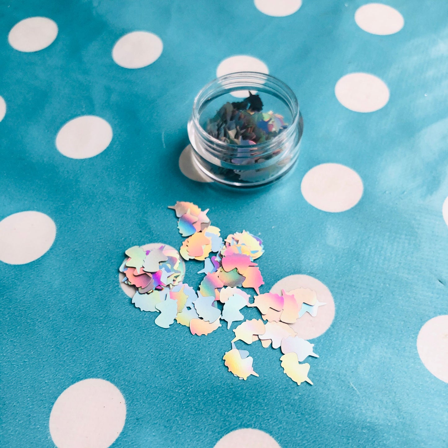 Holographic Unicorn Confetti: Rainbow Reflections (8mm x 5mm)
