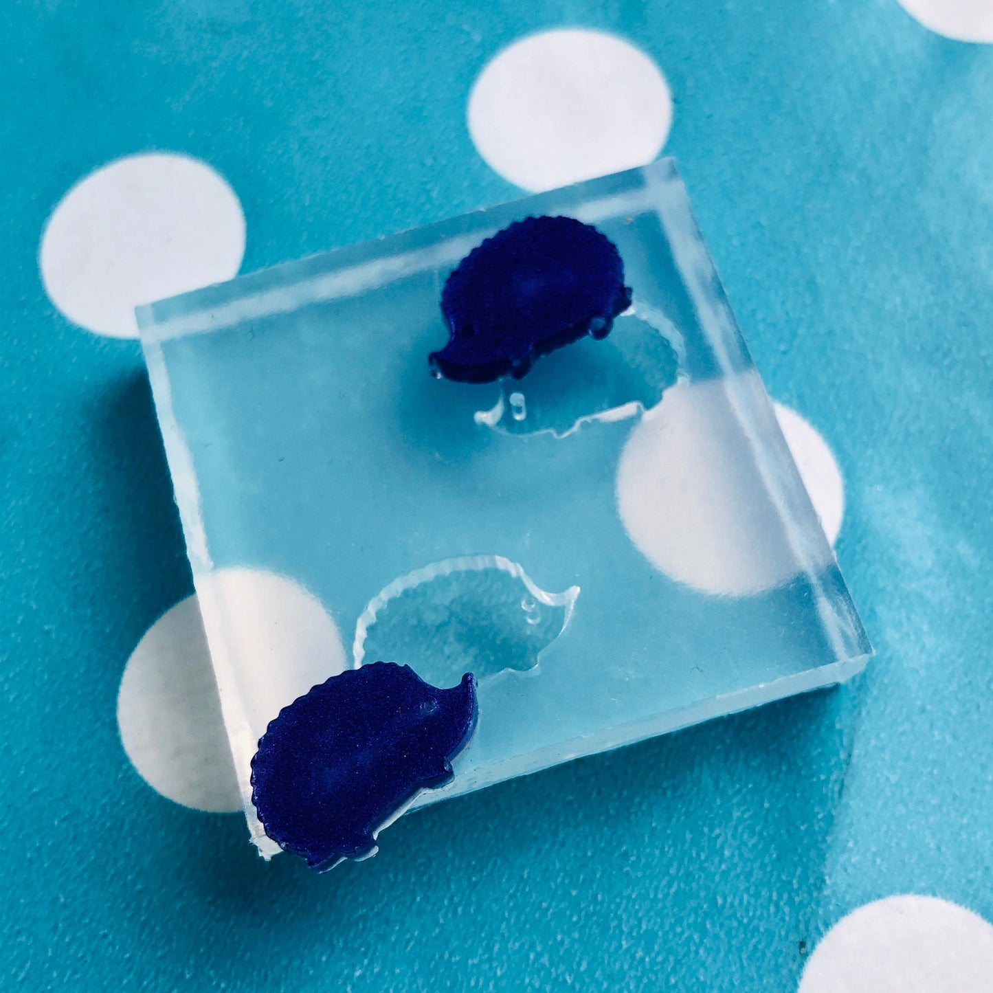 15mm Hedgehog Silicone Earring Mold - Mould Resin Hog Shape EM499 ccc T