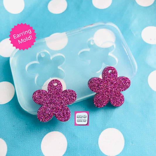 25mm Silicone Earring Mold Flower Shape  EM231