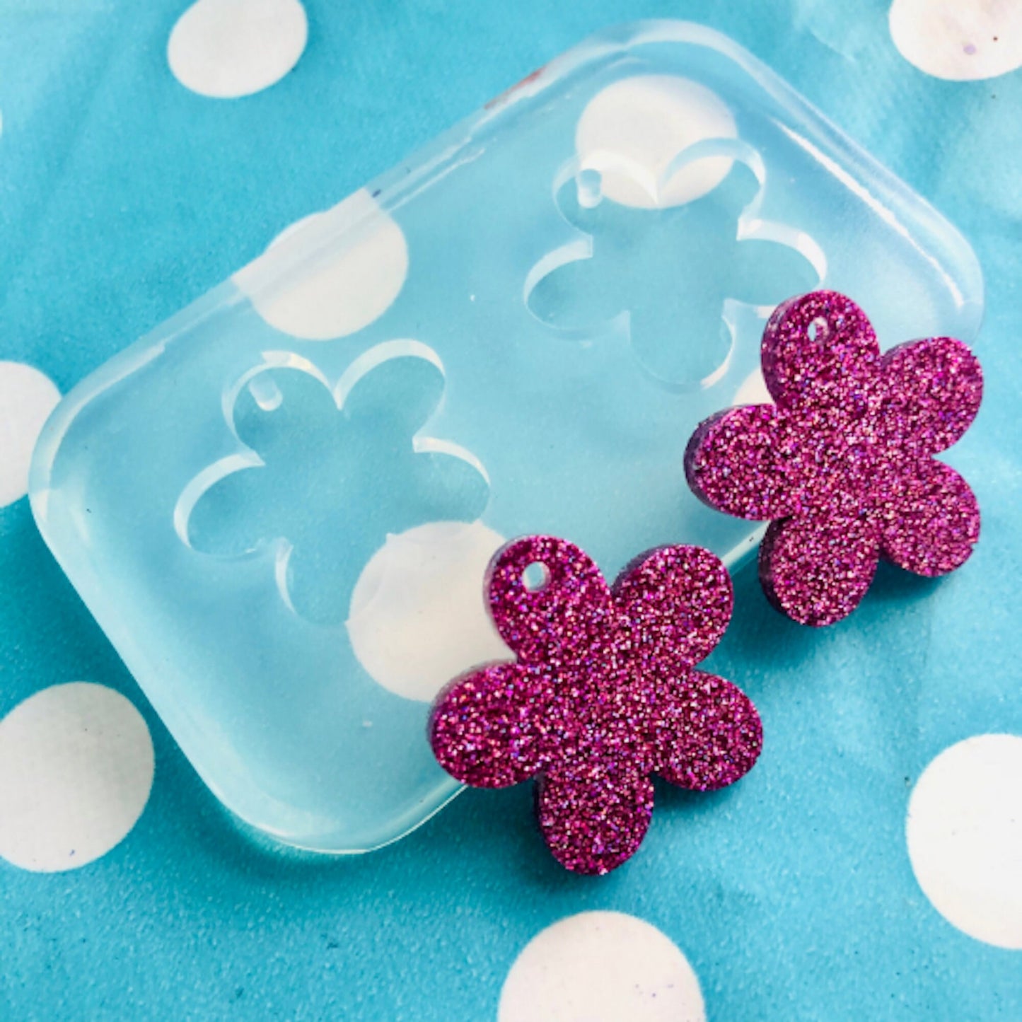 25mm Silicone Earring Mold Flower Shape  EM231