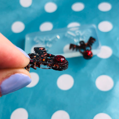 30mm Christmas Rudolph Reindeer Silicone Dangle Earring Mold - Resin Jewellery EM505