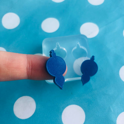 18mm Christmas Bauble Ornament Silicone Earring Mold