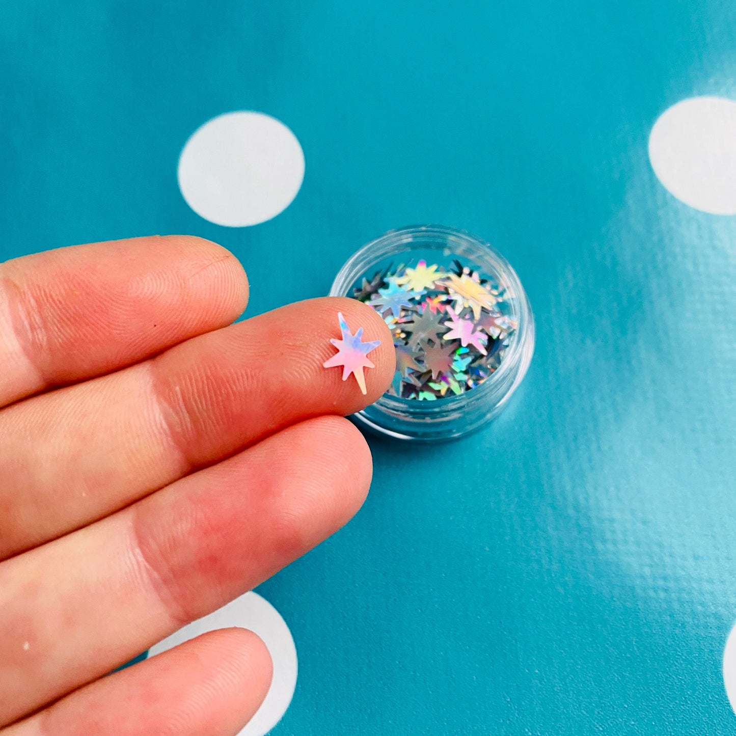 Amazing 8 Point Star Glitter Holographic MM99 T