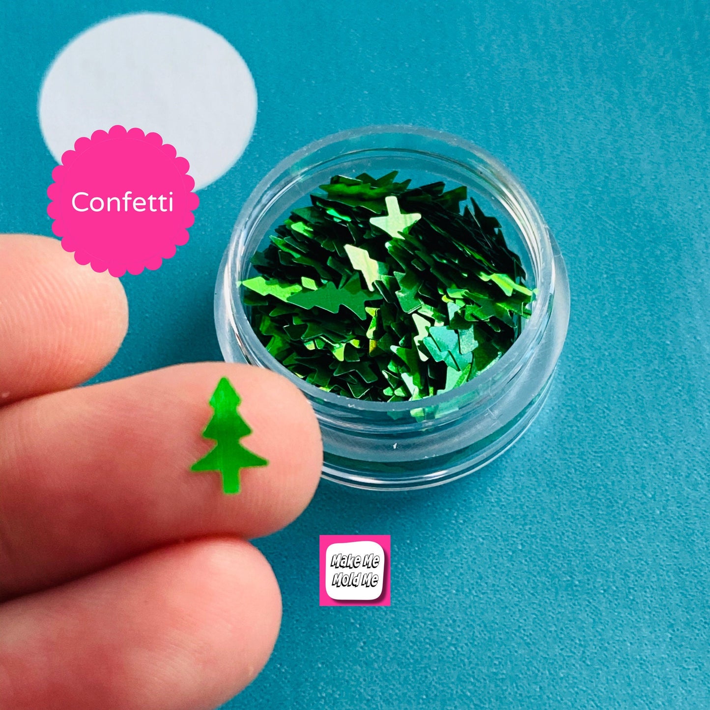 Green Christmas Tree Confetti (7mm)