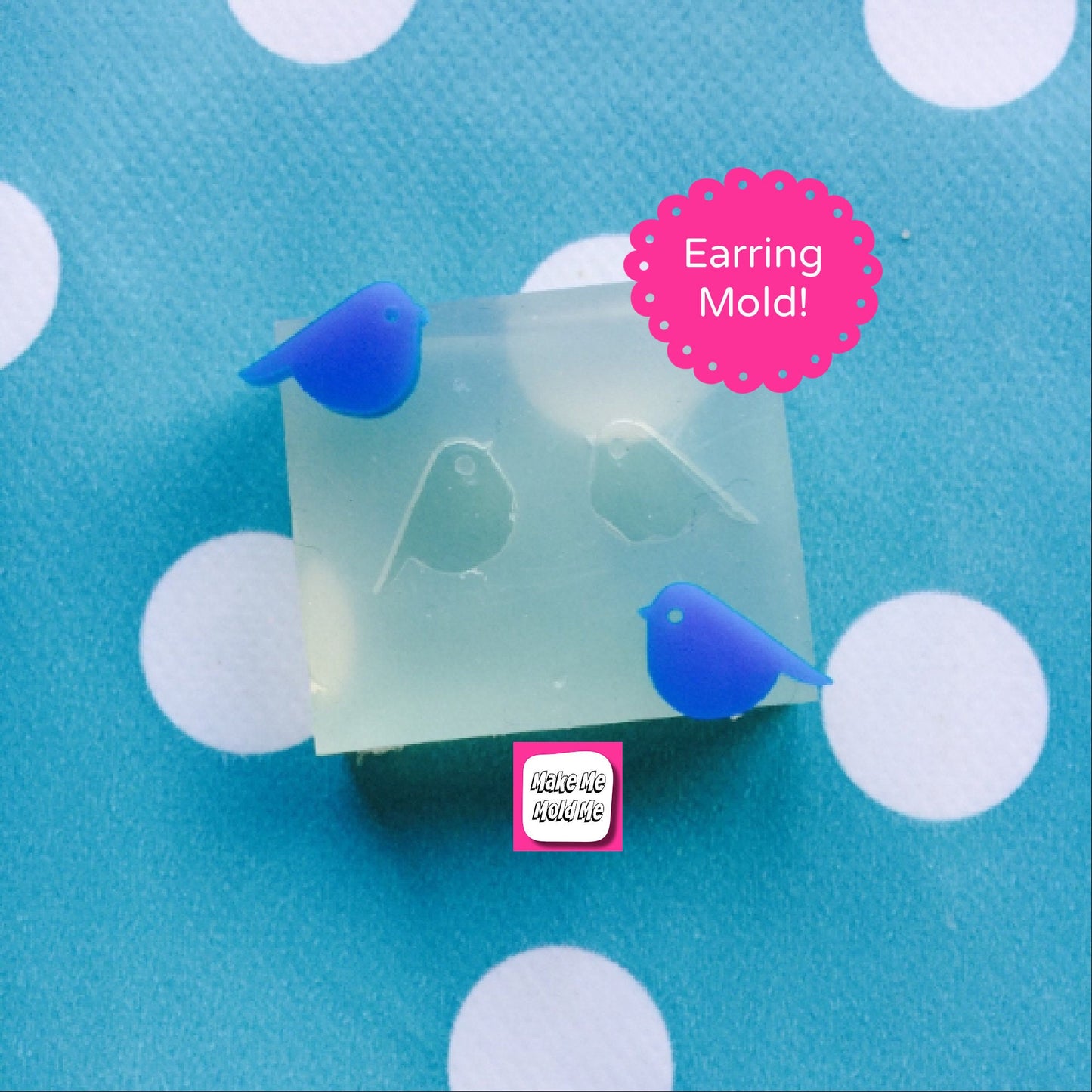 Clear Silicone Molds for Resin Bird Stud Mold Jewellery EM141