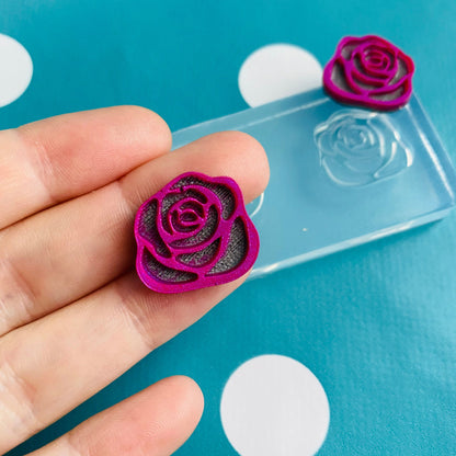 20mm Rose Stud Earring Mold