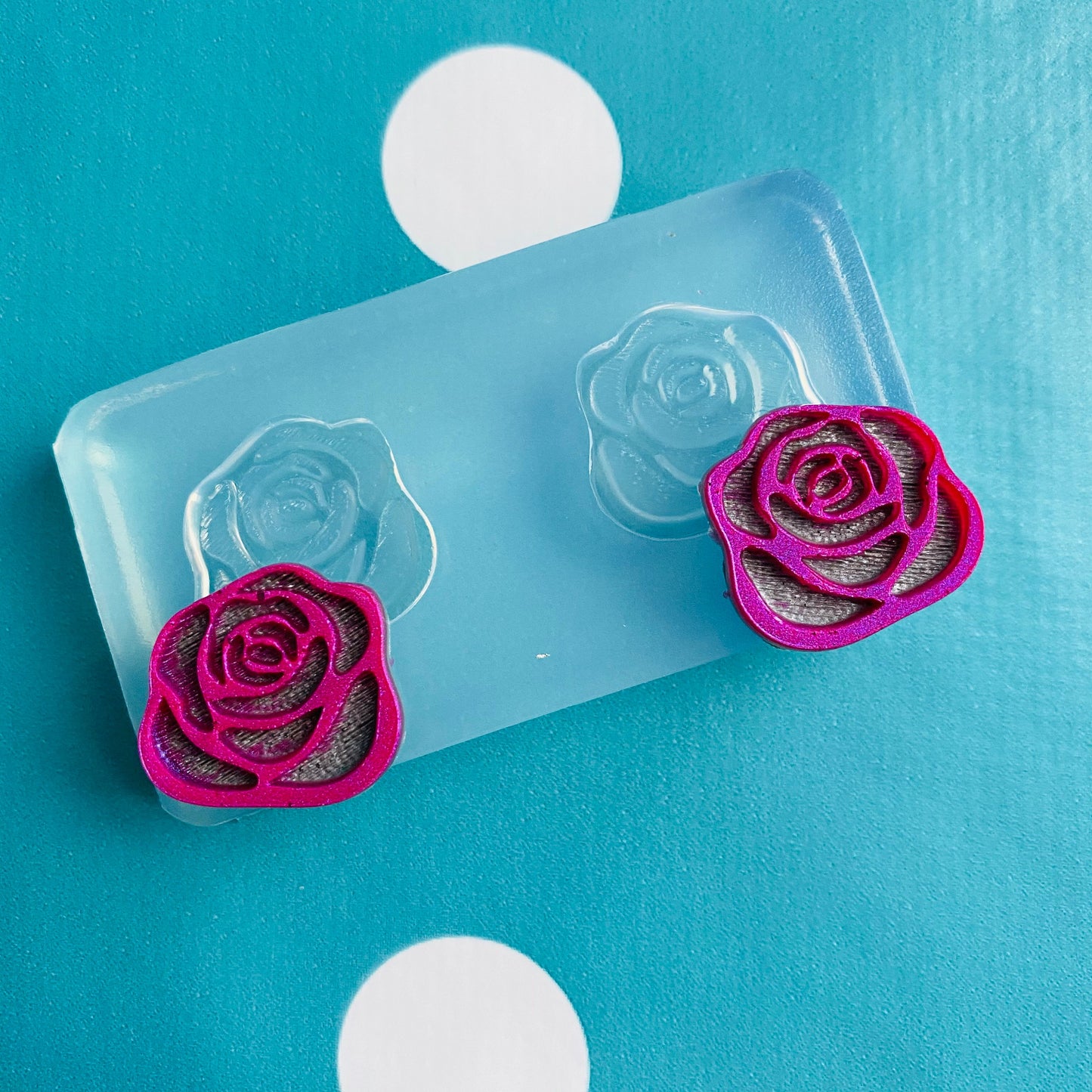 20mm Rose Stud Earring Mold
