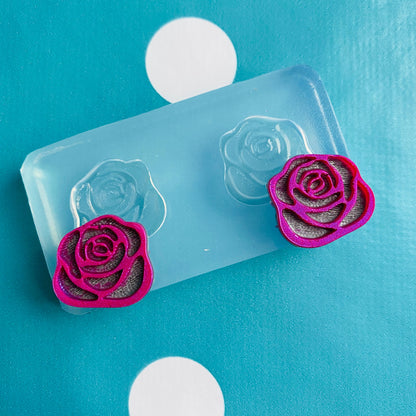 20mm Rose Stud Earring Mold