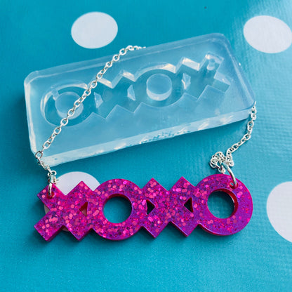 XOXO Gossip Girl Necklace Silicone Mold - Resin Mould NM06