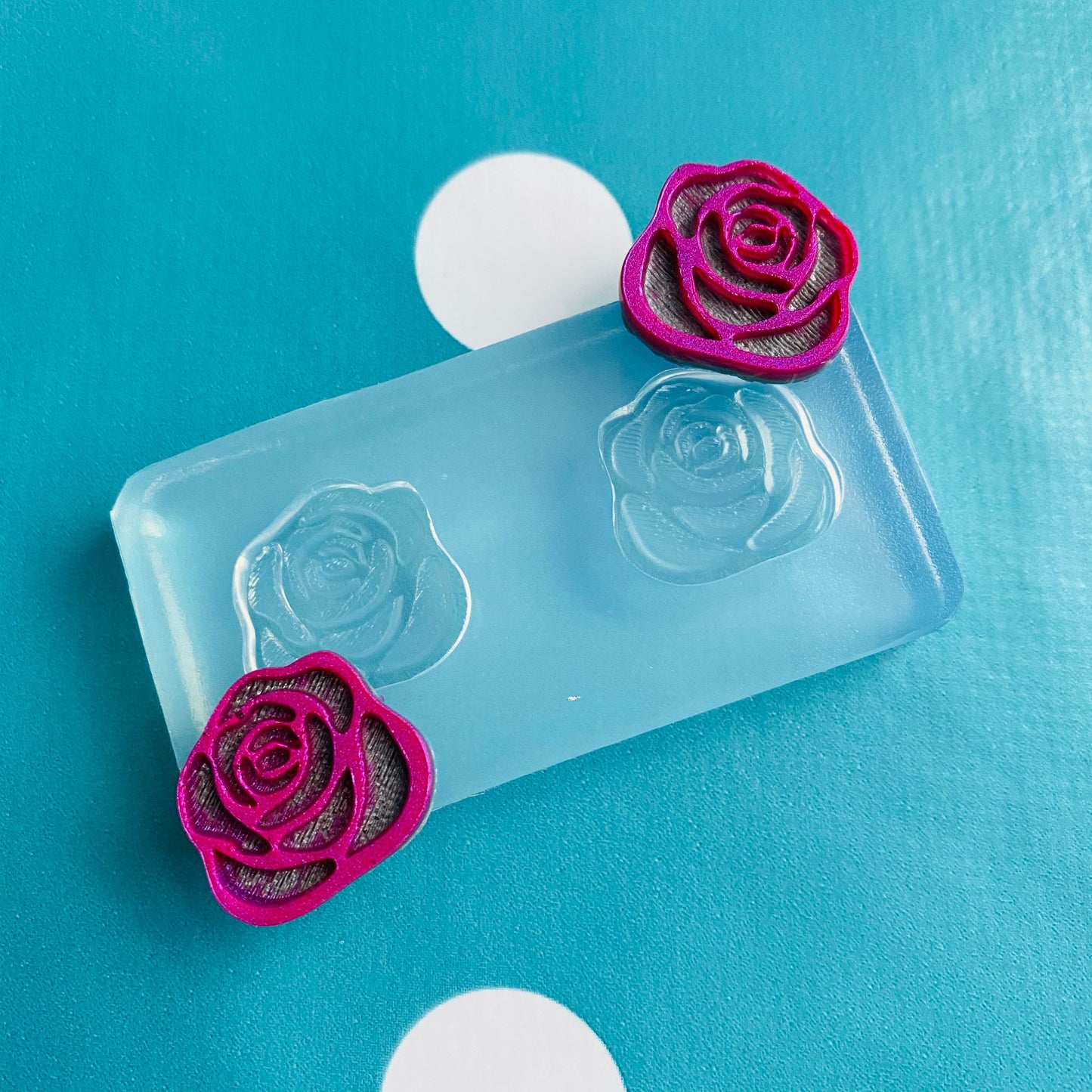 20mm Rose Stud Earring Mold