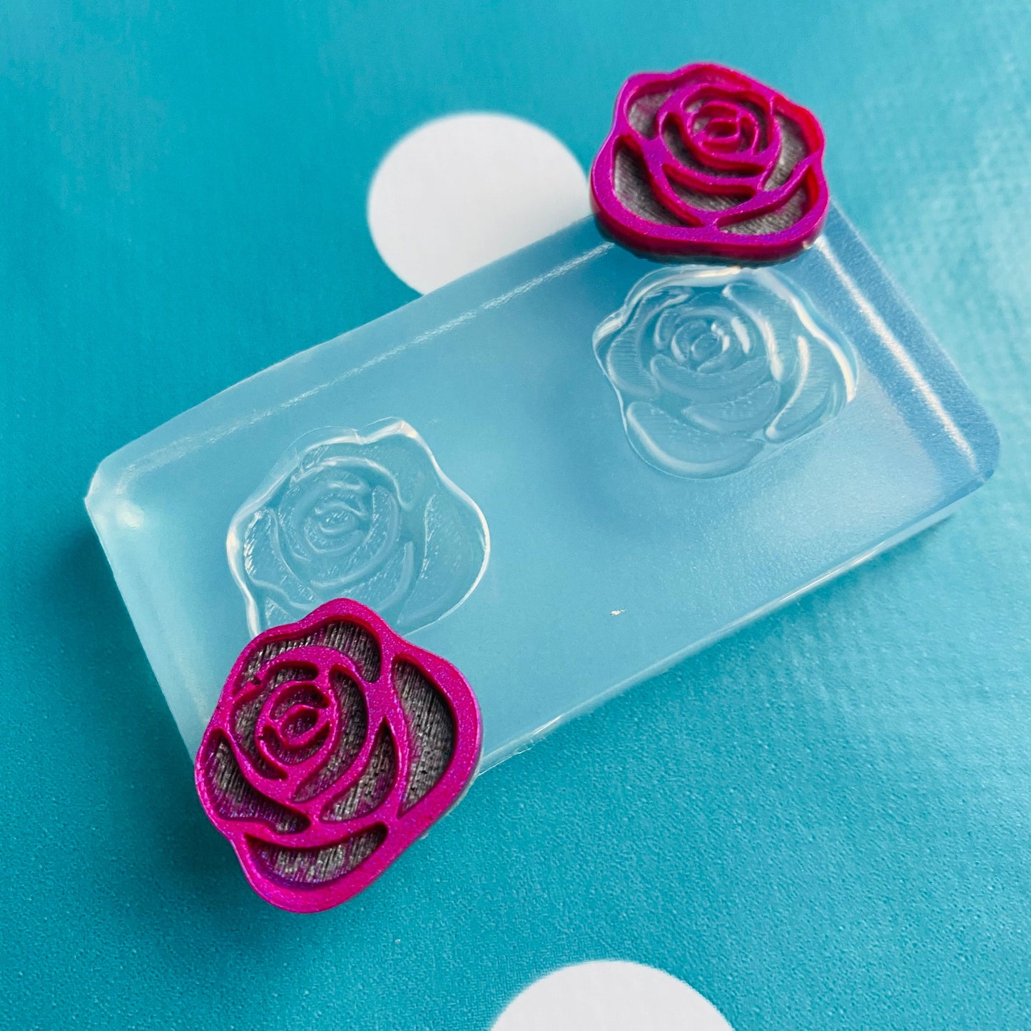 20mm Rose Stud Earring Mold