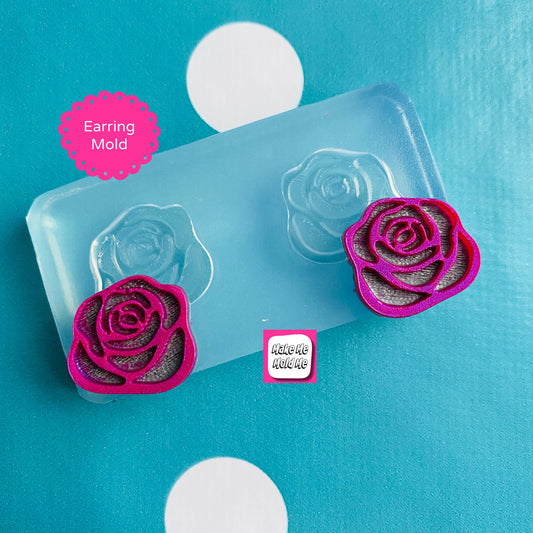 20mm Rose Stud Earring Mold