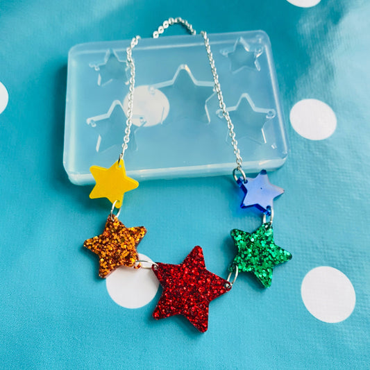 Star Link Style  Necklace Silicone Mold - Resin Mould NM05
