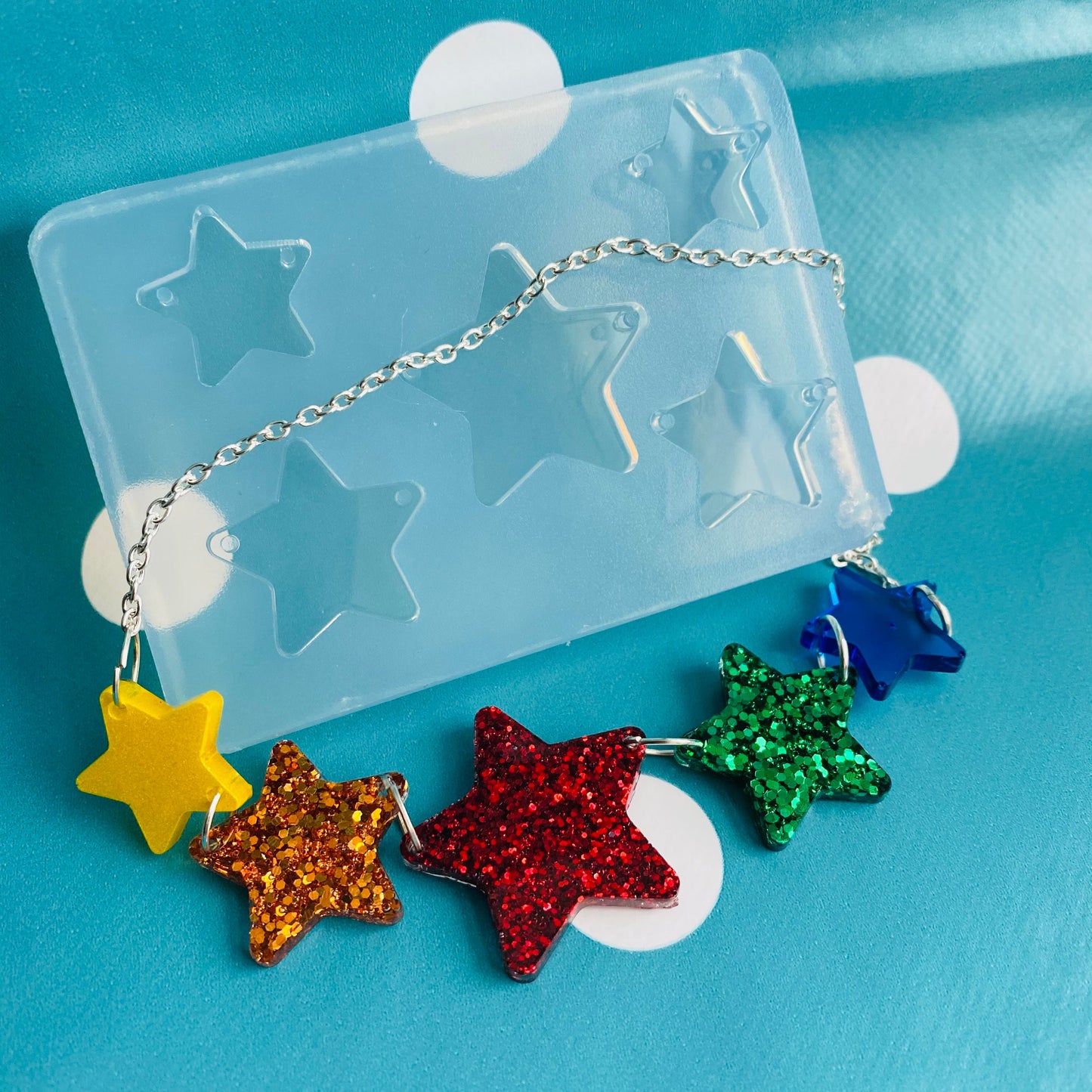 Star Link Style  Necklace Silicone Mold - Resin Mould NM05