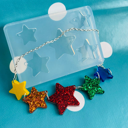 Star Link Style  Necklace Silicone Mold - Resin Mould NM05
