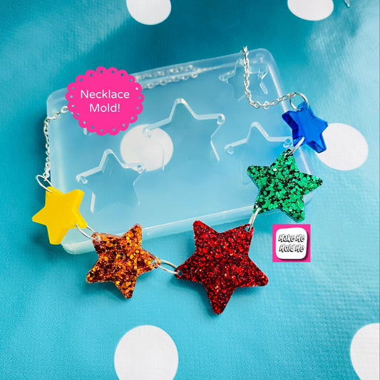 Star Link Style  Necklace Silicone Mold - Resin Mould NM05
