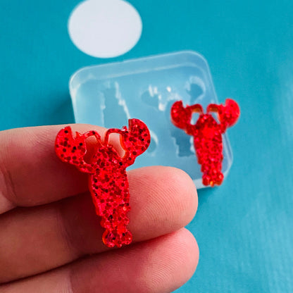 22mm Silicone Lobster Stud Earring Mold Resin EM531