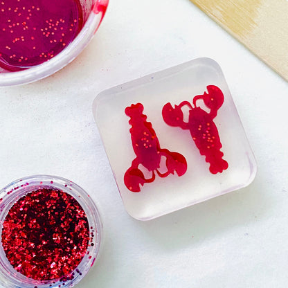 22mm Silicone Lobster Stud Earring Mold Resin EM531