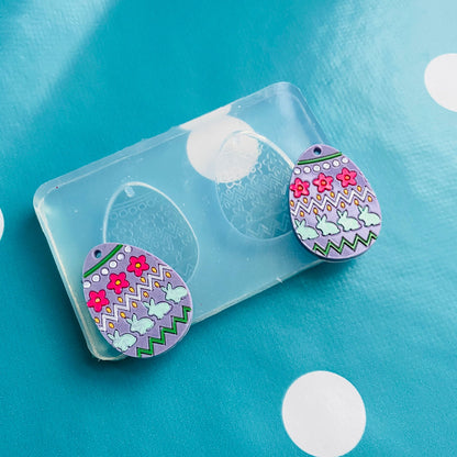 30mm Easter Egg Dangle Earring Mold