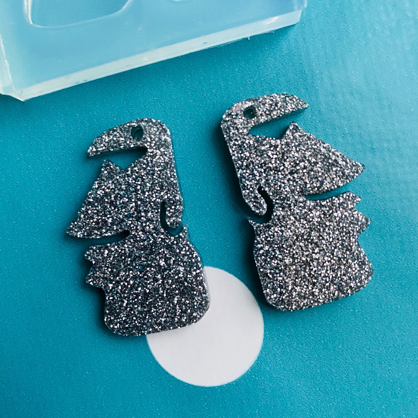 35mm Easter Island Statue Moai Dangle Earring Silicone Mold