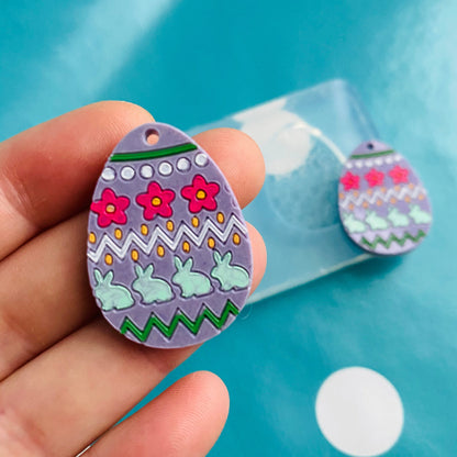 30mm Easter Egg Dangle Earring Mold