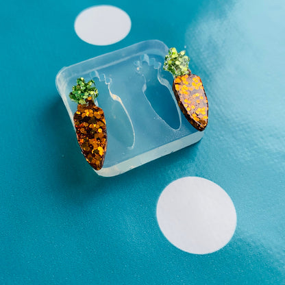 28mm Silicone Carrot Stud Earring Mold