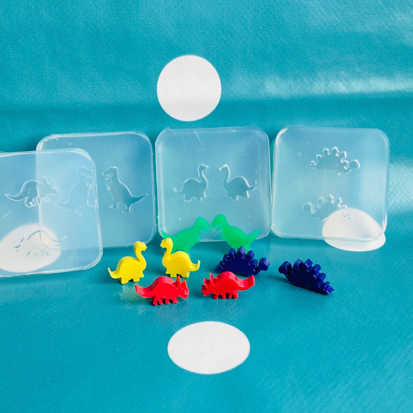 Silicone Dinosaur Earring Mold Bundle! Diplodocus Stegosaurus T Rex