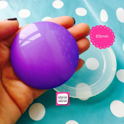 65mm Domed Circle Mold Round Cabochon Resin Silicone Mould Jewellery Making pendant GM78 T