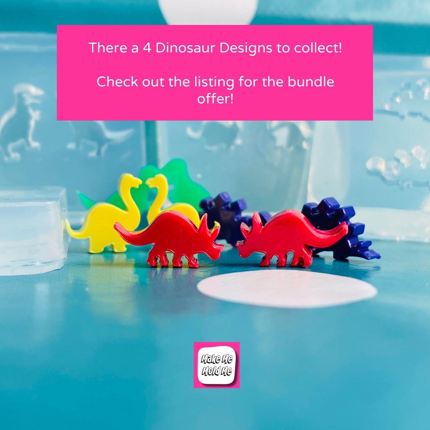 Silicone Earrings T Rex Mold Resin  - Earring Resin Crafter Dinosaur EM88