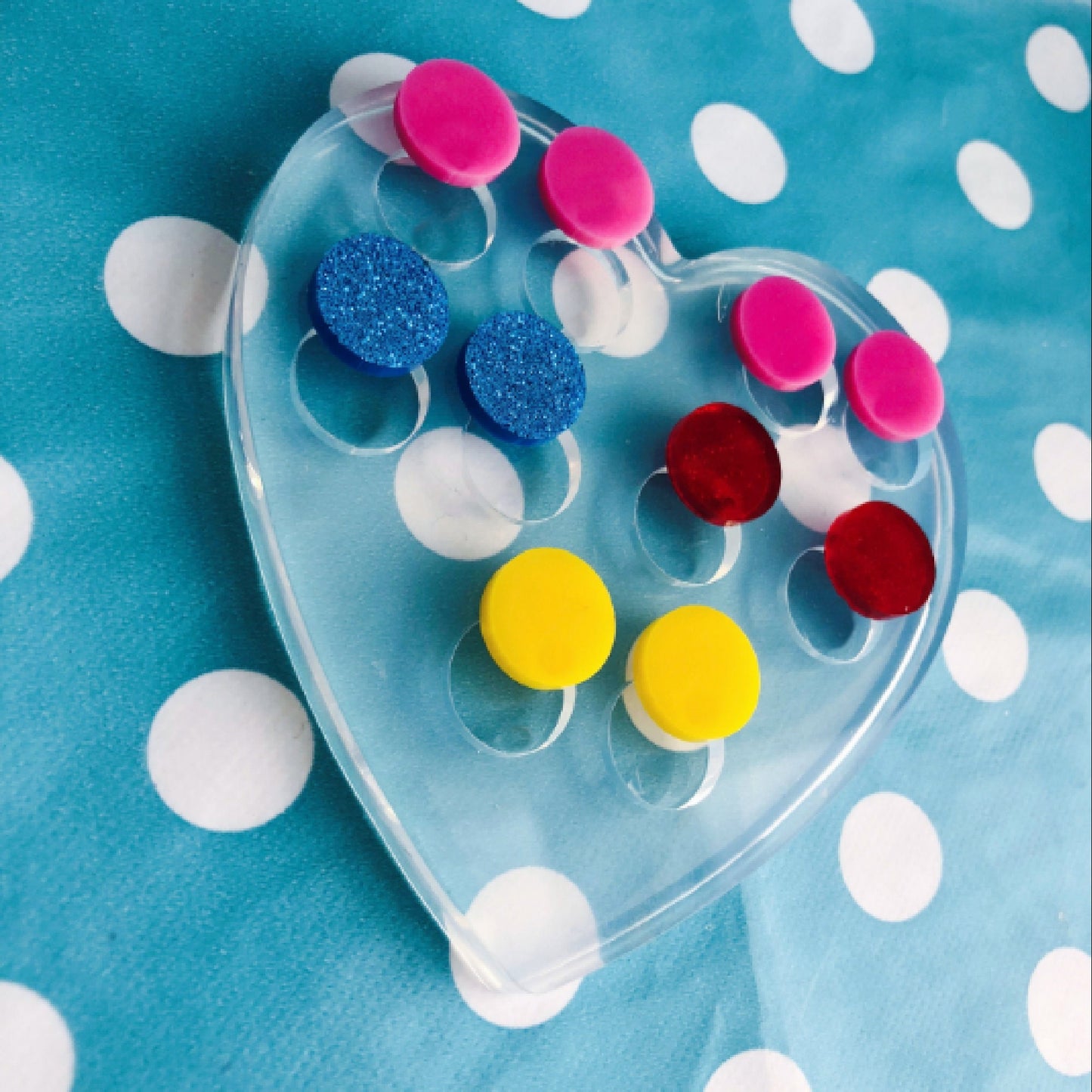 15mm Silicone Circle Disc Stud Earring Mold  -  Resin Crafter Mould Round EM563 ccc T