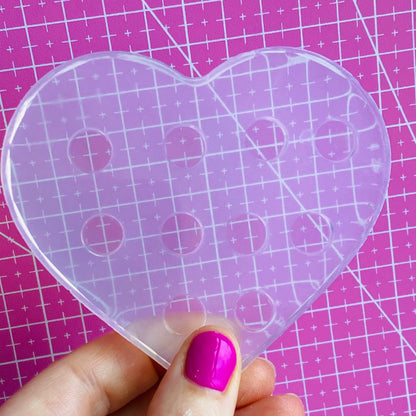 10mm Silicone Circle Disc Stud Earring Mold  -  Resin Crafter Mould Round EM559