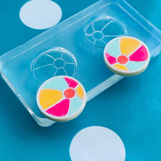 20mm Silicone Beach Ball Stud Earring Mold