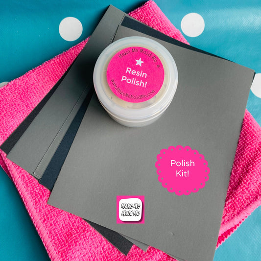 Resin Polish Kit! Sandpaper and Cloth Included!