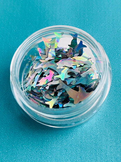 Holographic 15mm Dolphin Glitter Confetti MM113