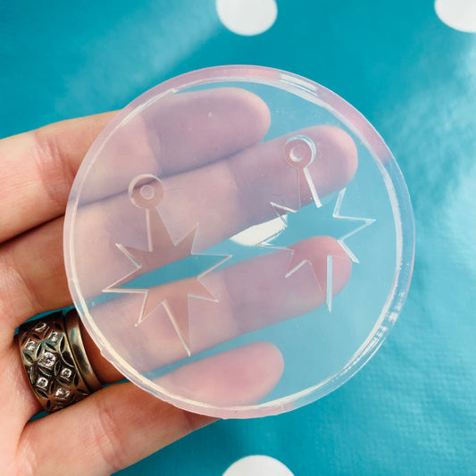 30mm Silicone 8 Point Star Dangle Earring Mold