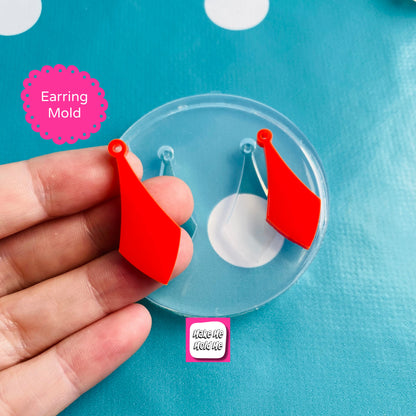 35mm Drop Dangle Silicone Earring Mold  EM565